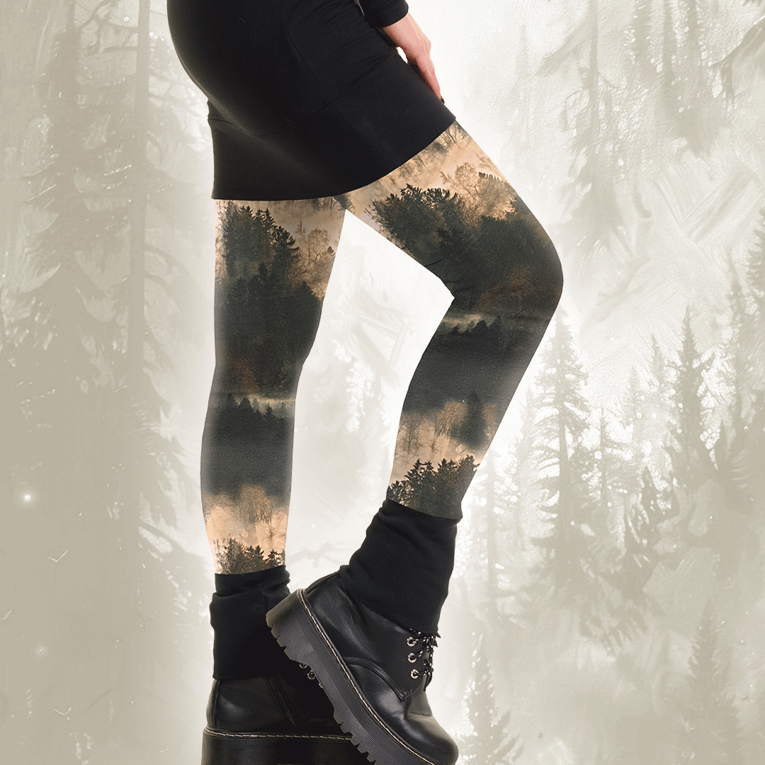 Winter leggings cotton cloud forest