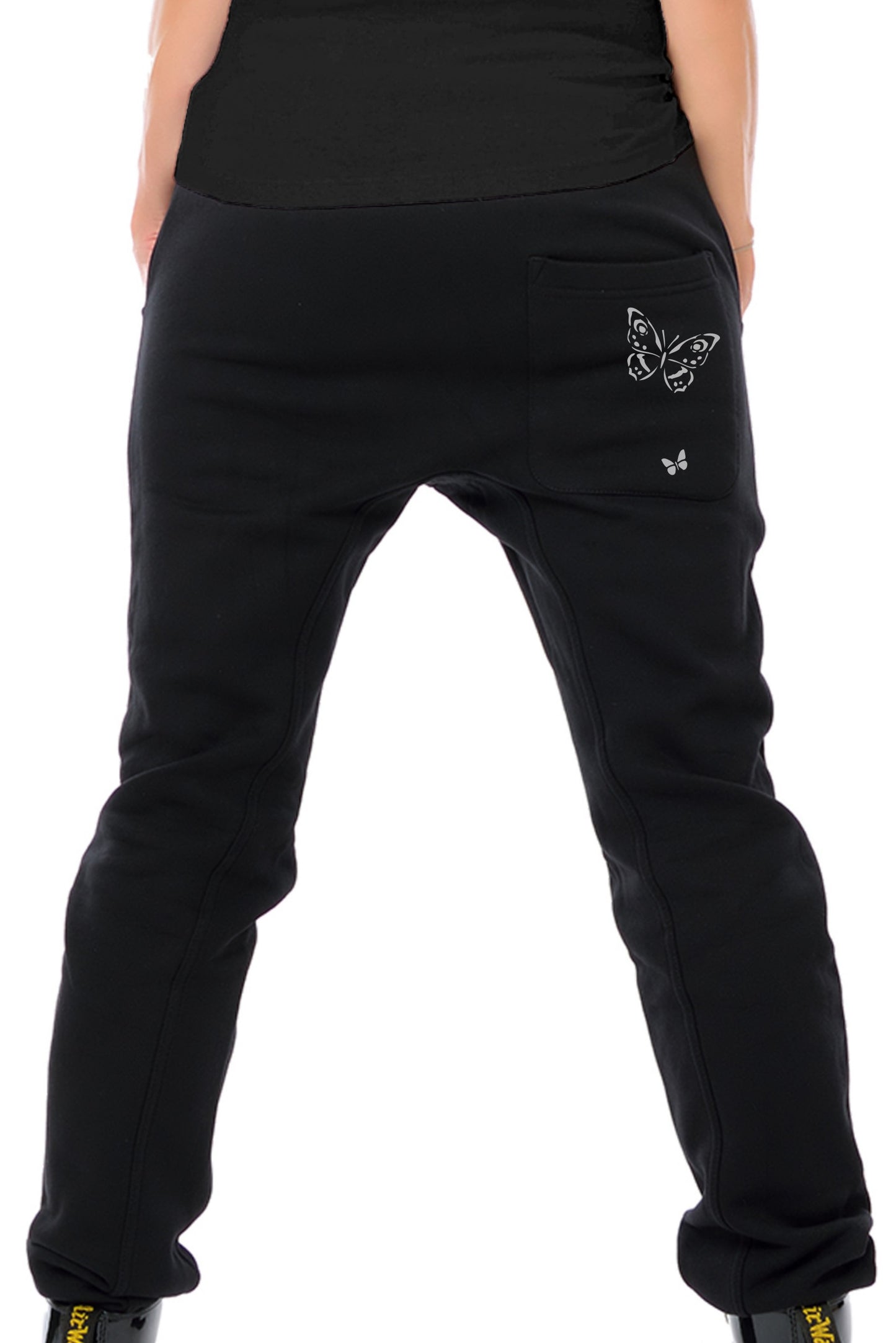 Sweat Pants Schmetterling grau