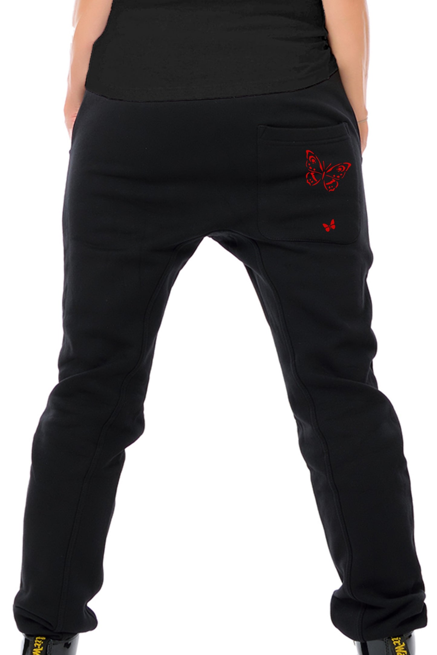 Sweat Pants Butterfly Red