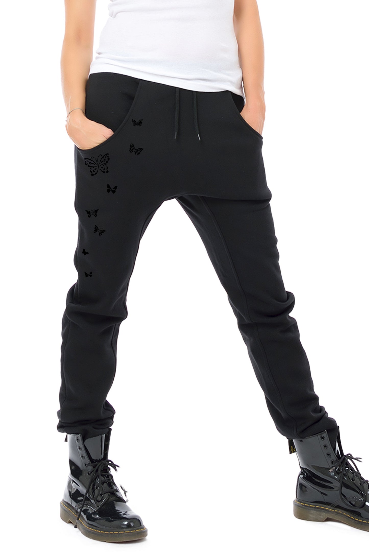 Sweat Pants Schmetterling schwarz