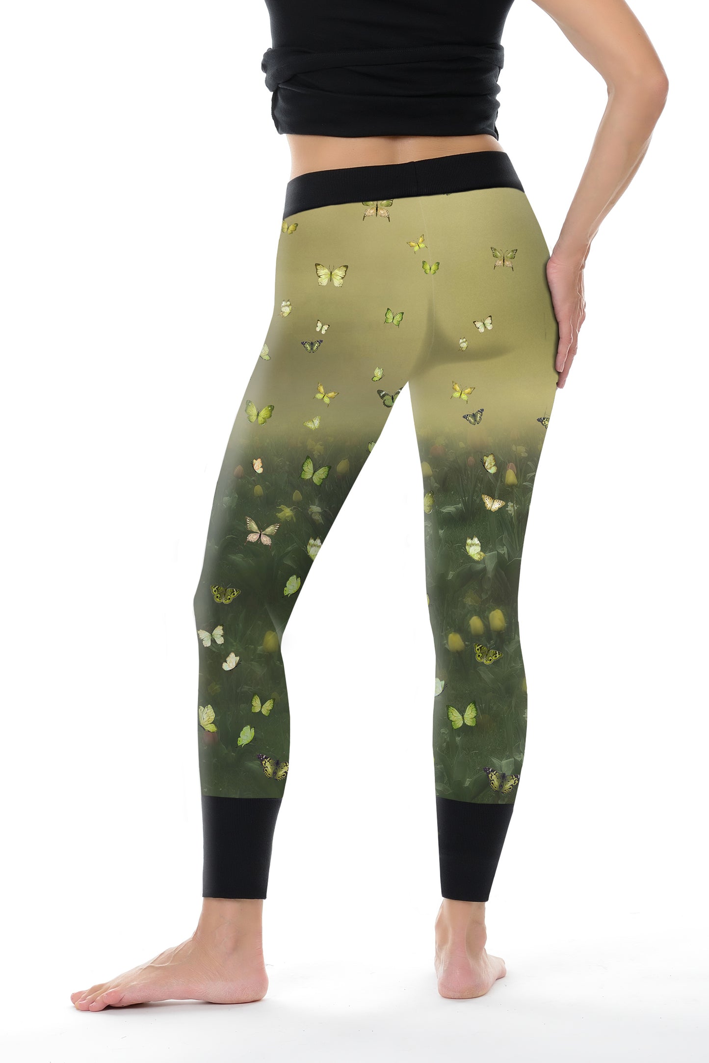 Leggins Baumwolle Schmetterling