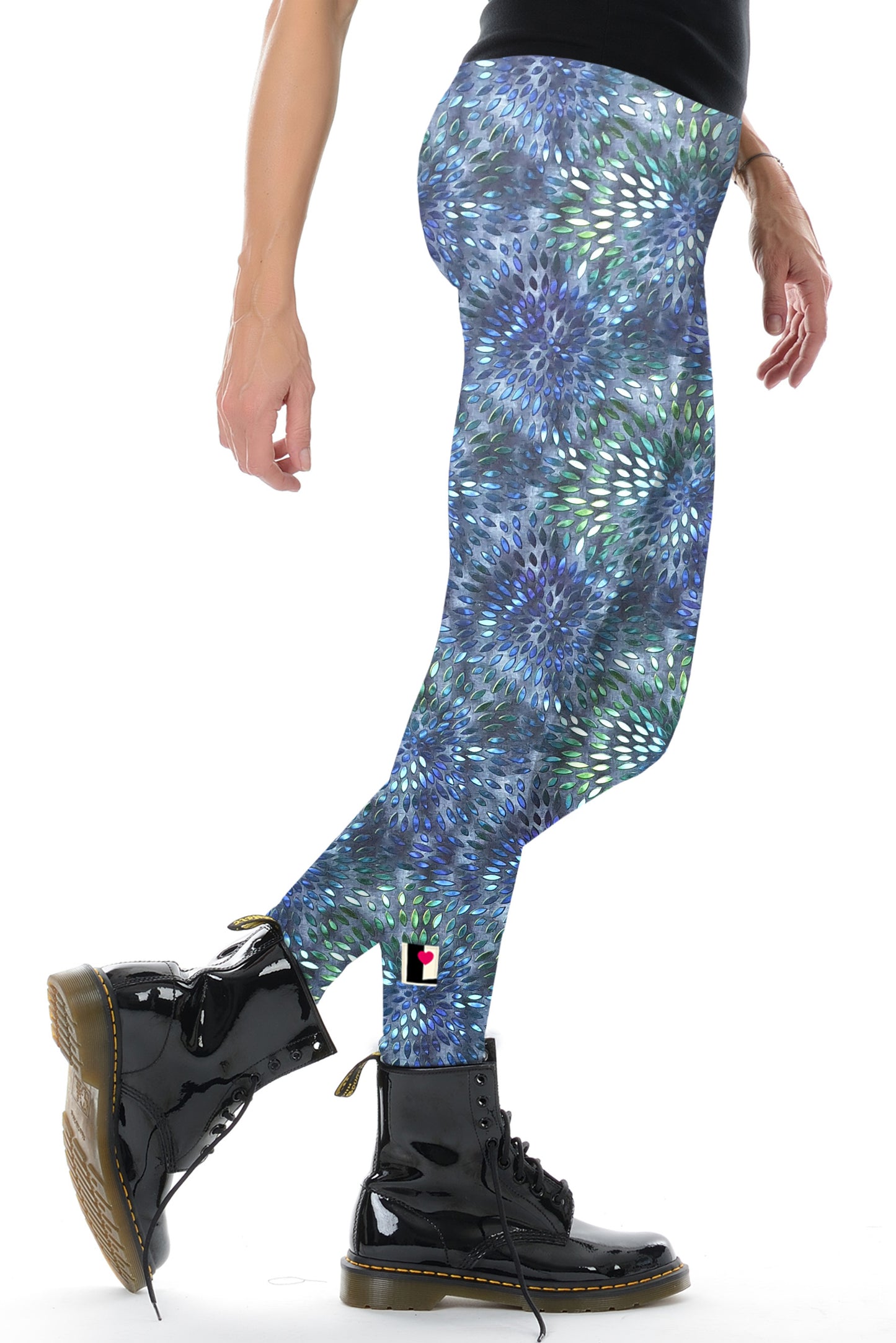 SALE Größe S Leggins Love blue drops