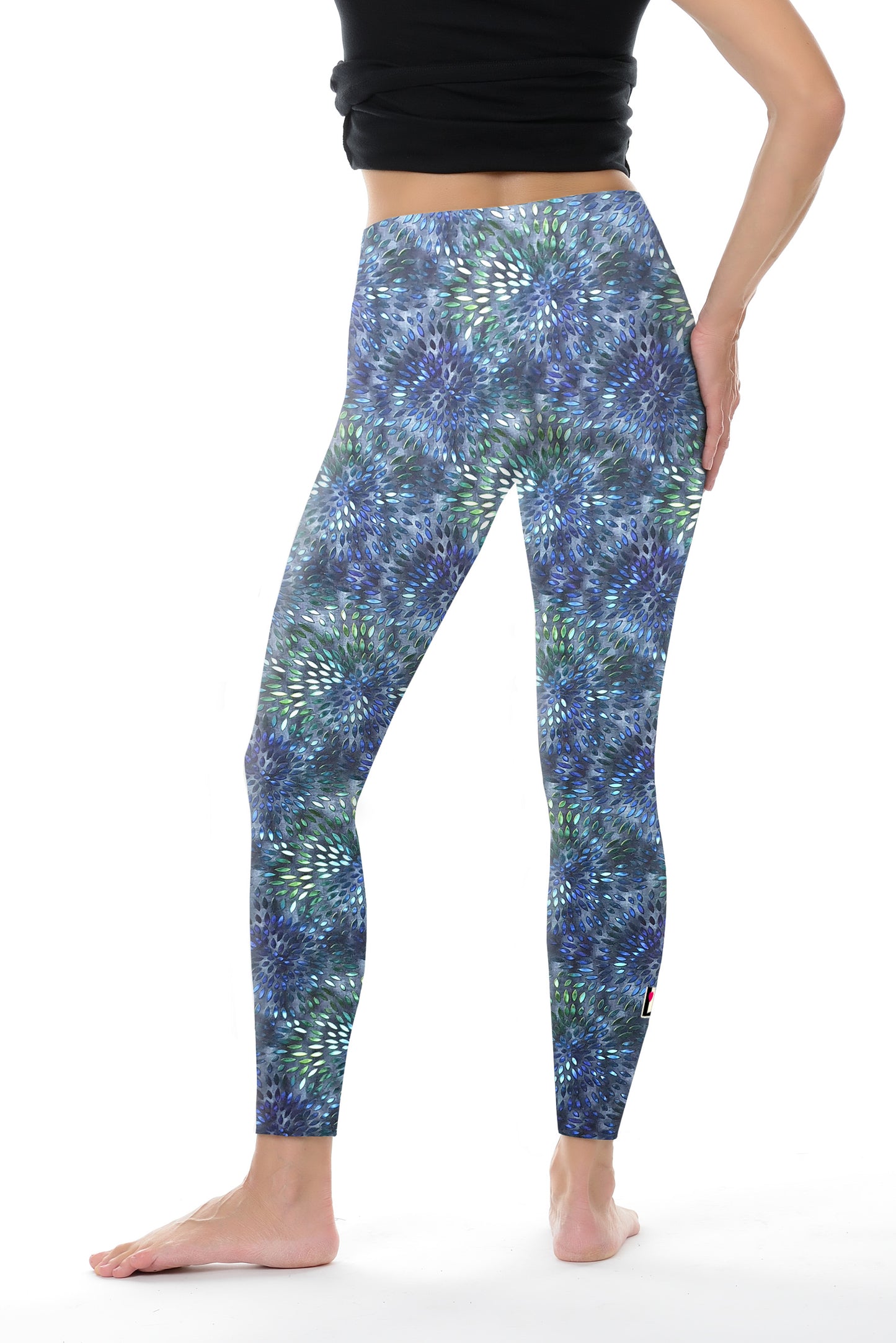 SALE Größe S Leggins Love blue drops