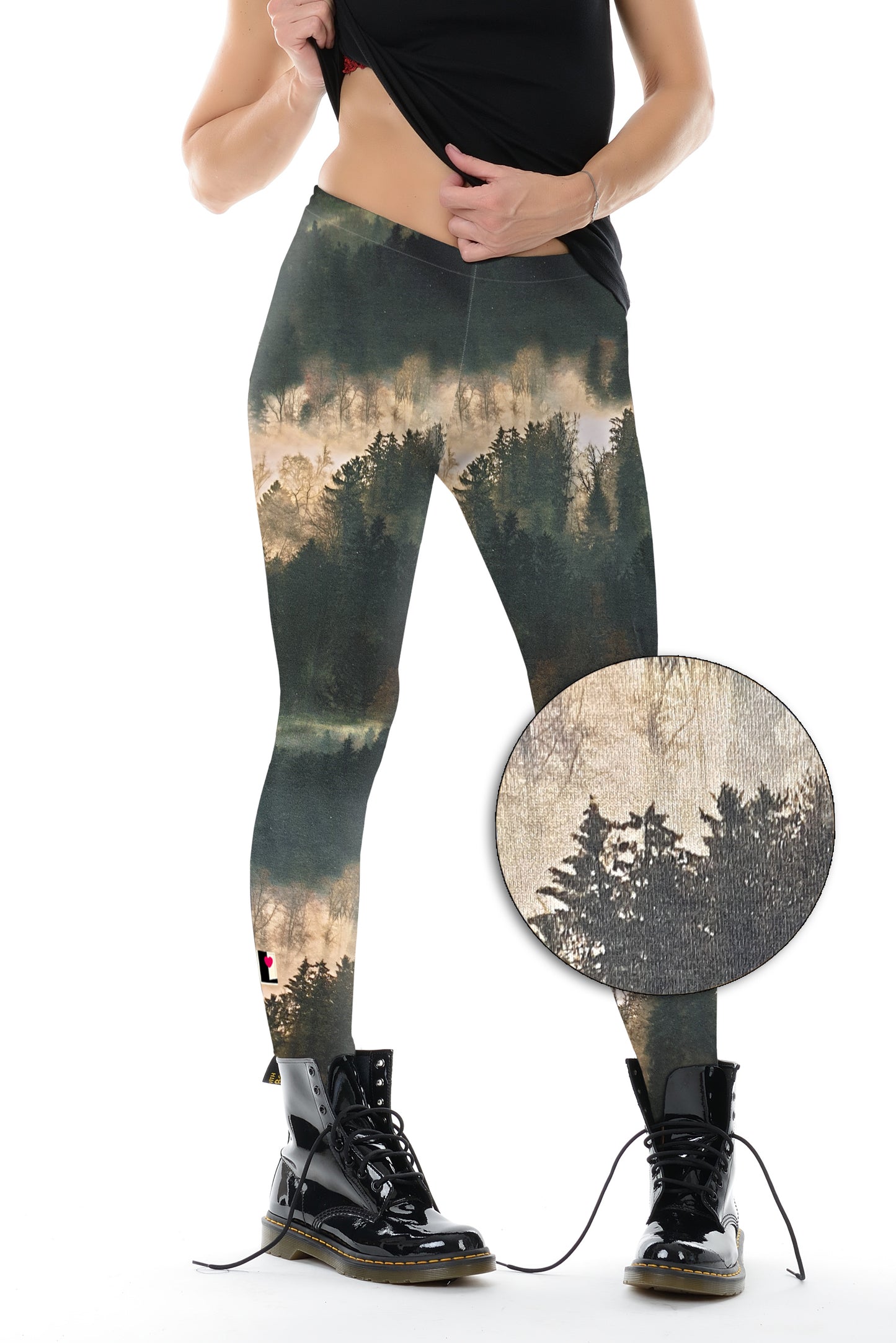 Winter leggings cotton cloud forest