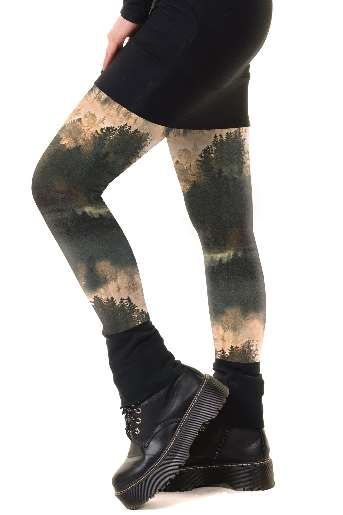 Winter leggings cotton cloud forest