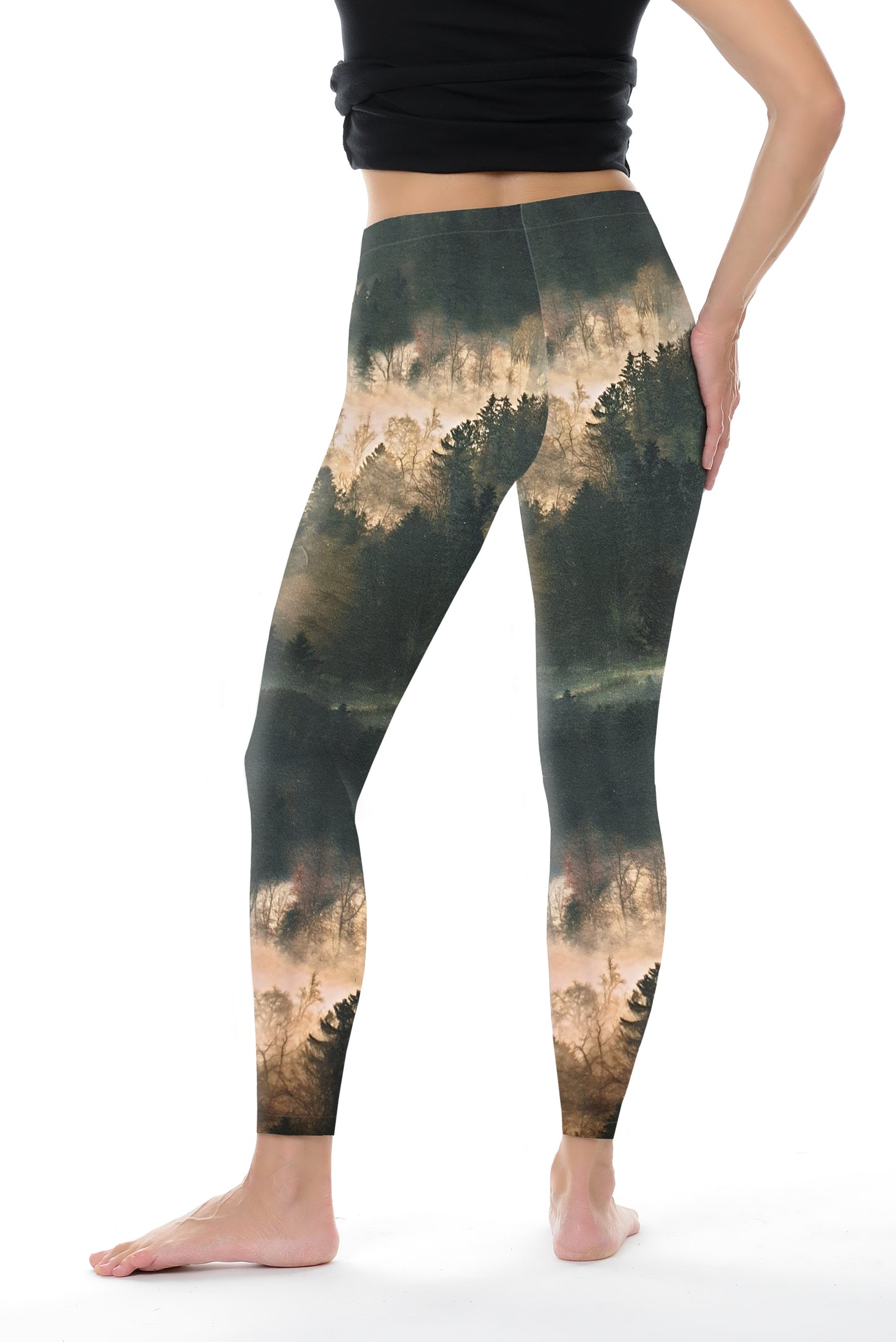 Winter leggings cotton cloud forest