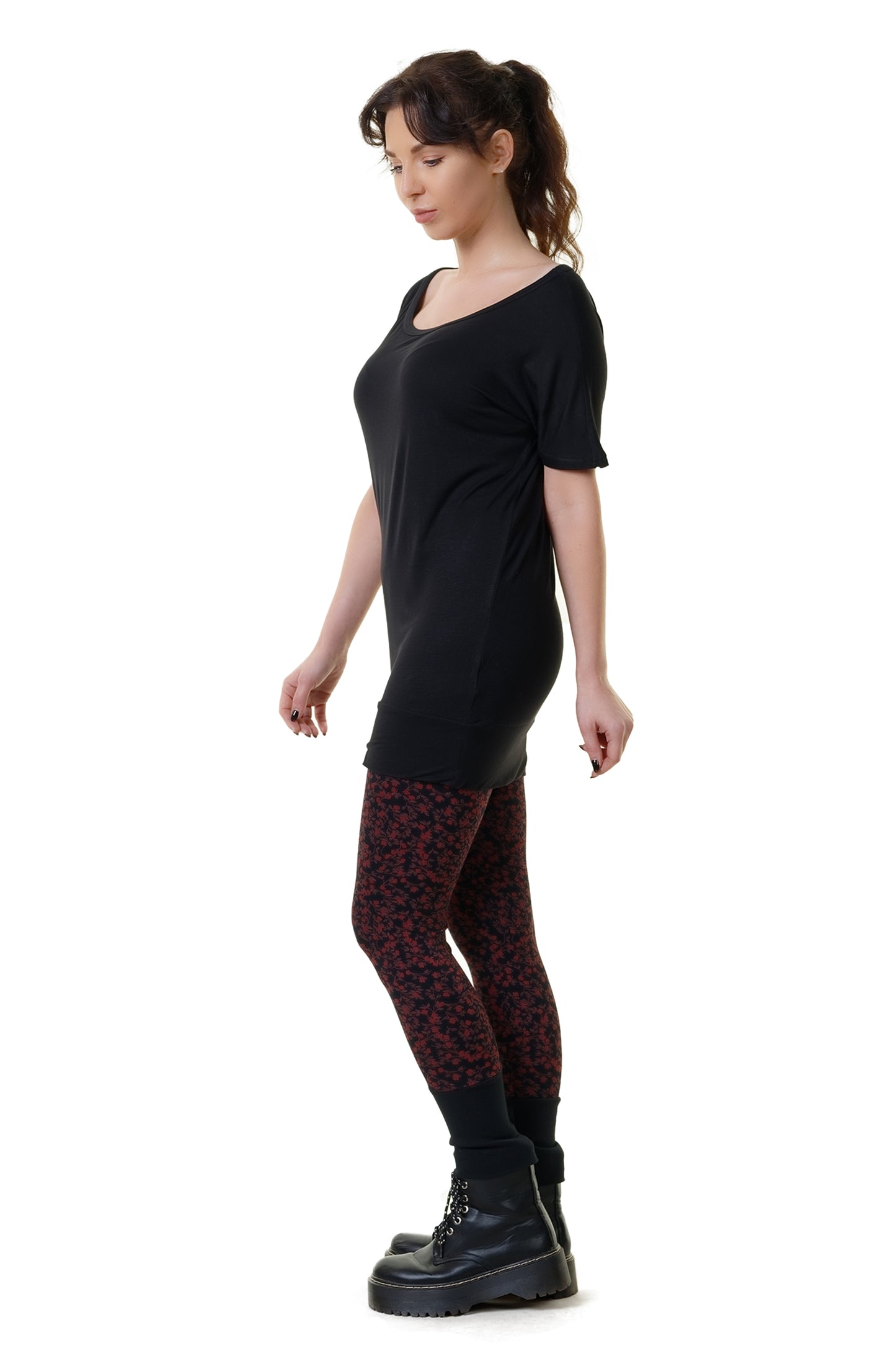 Red Flower Leggins & Shortdress Kombi Angebot