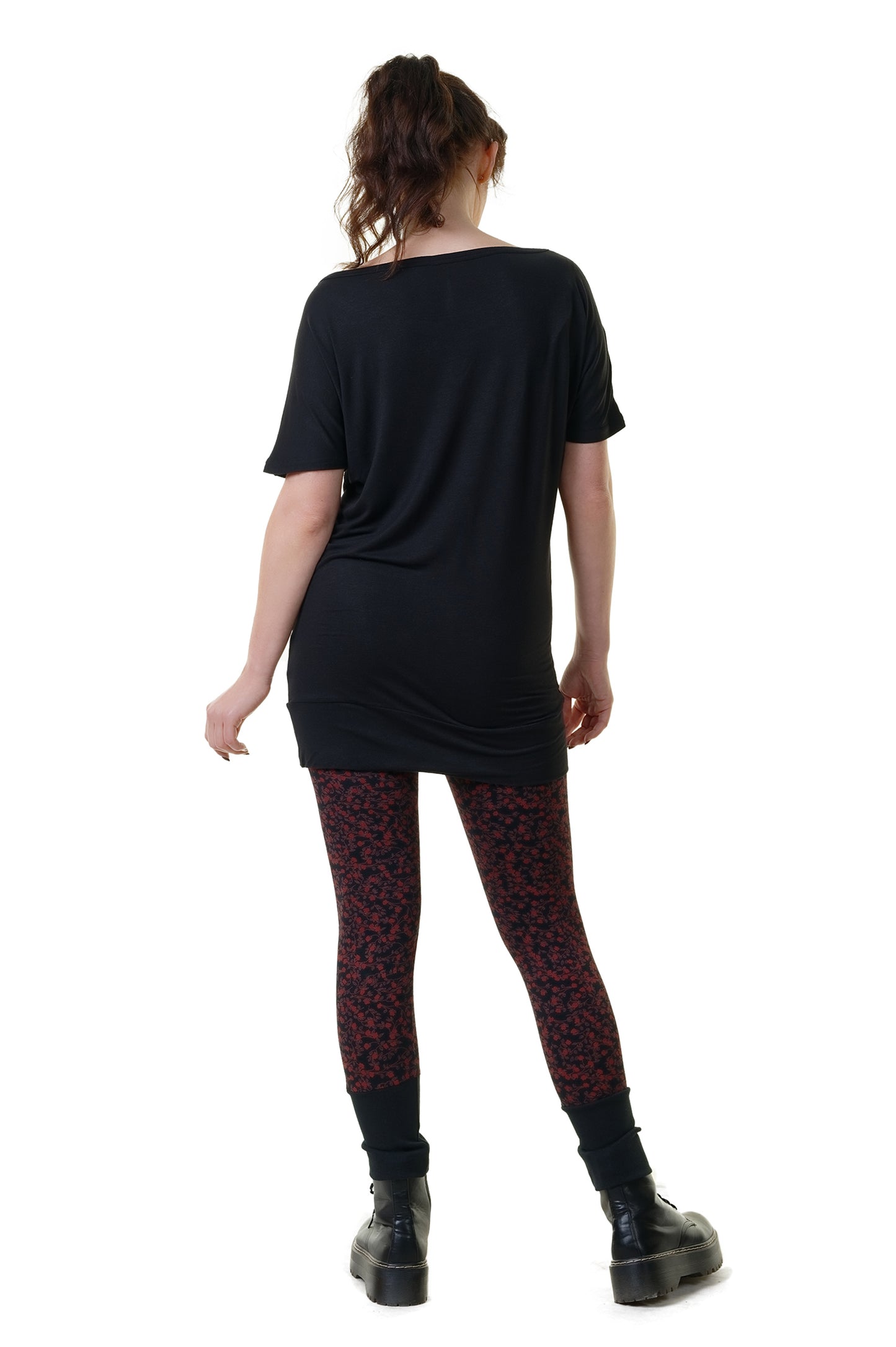 Red Flower Leggins & Shortdress Kombi Angebot
