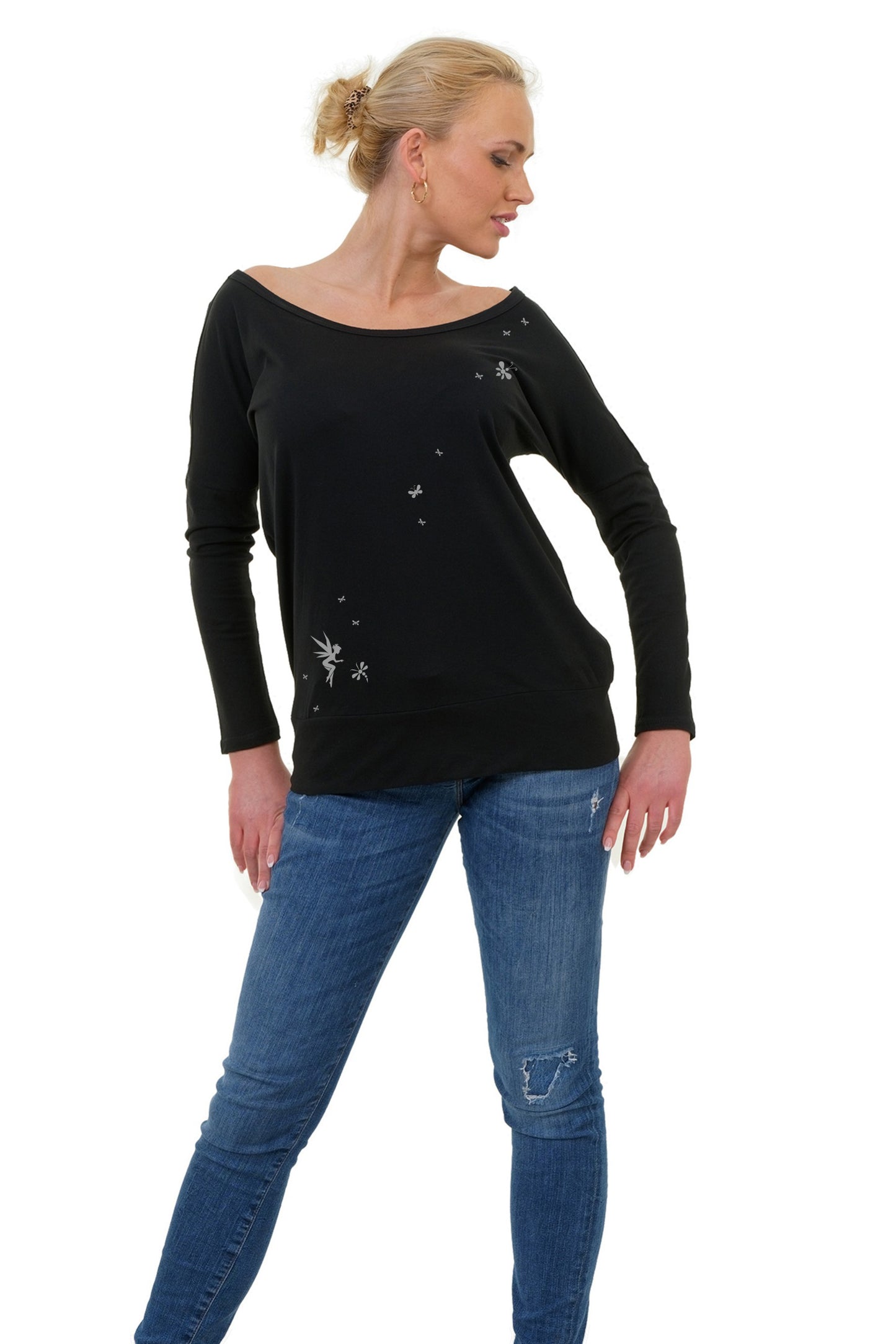 Longsleeve Spiele Elfen Grau