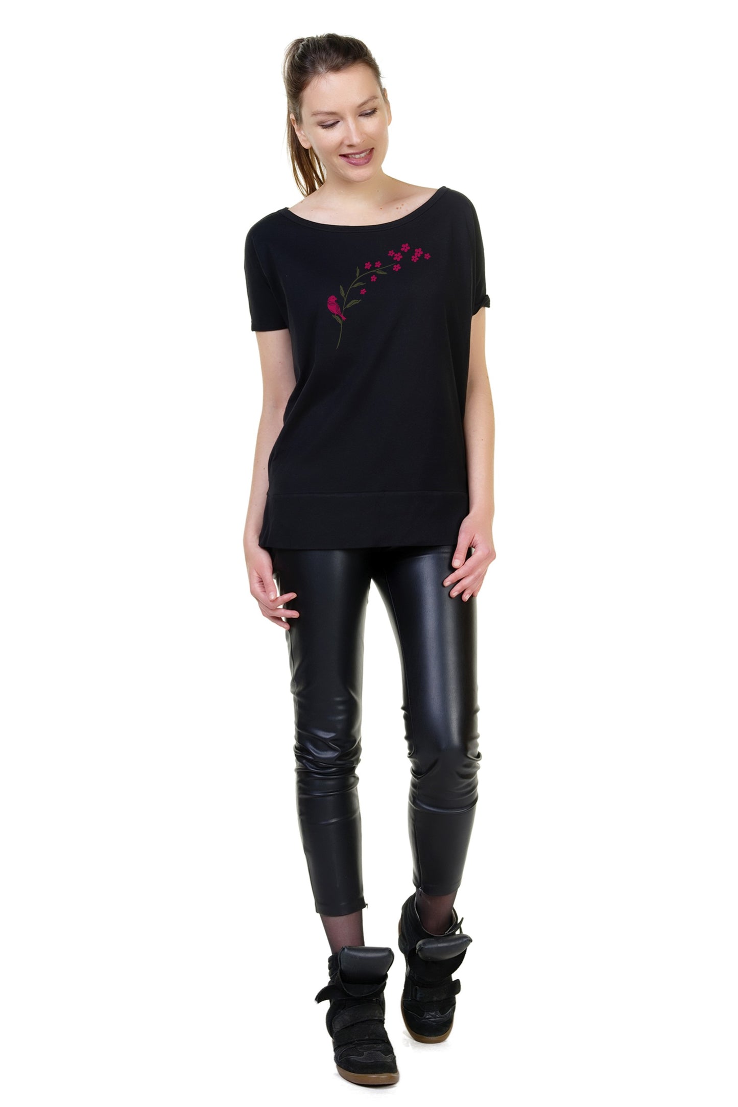 Miss Girlie Chemise Foncé Coloré
