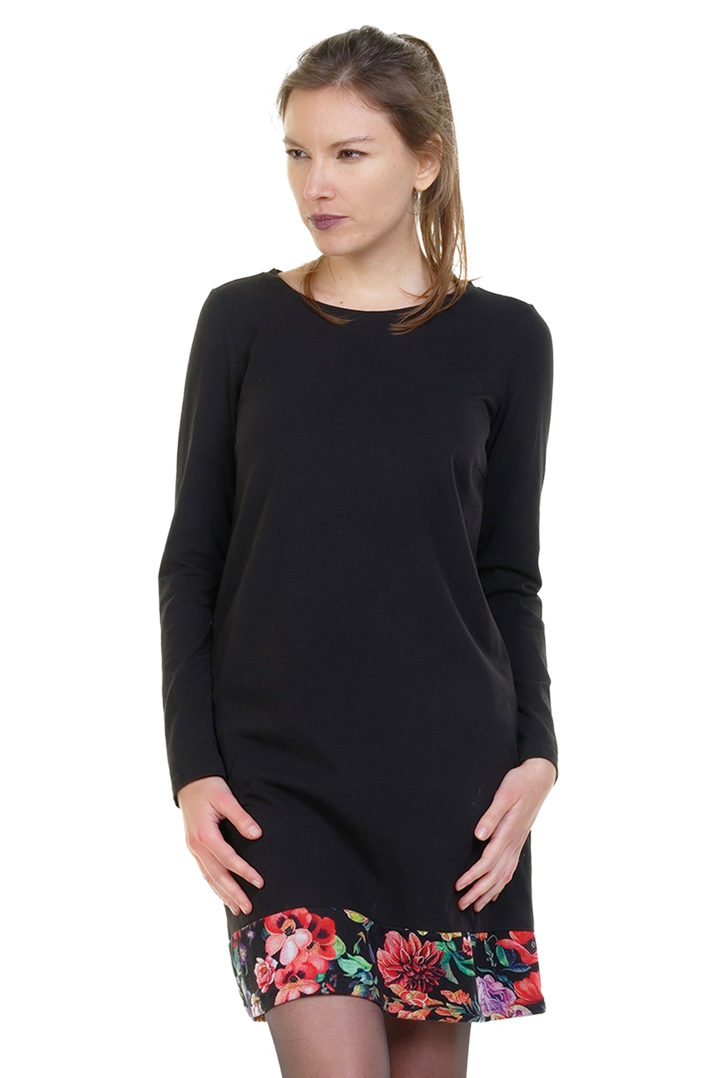 Miss Sixtie Kleid schwarz mystic Rose