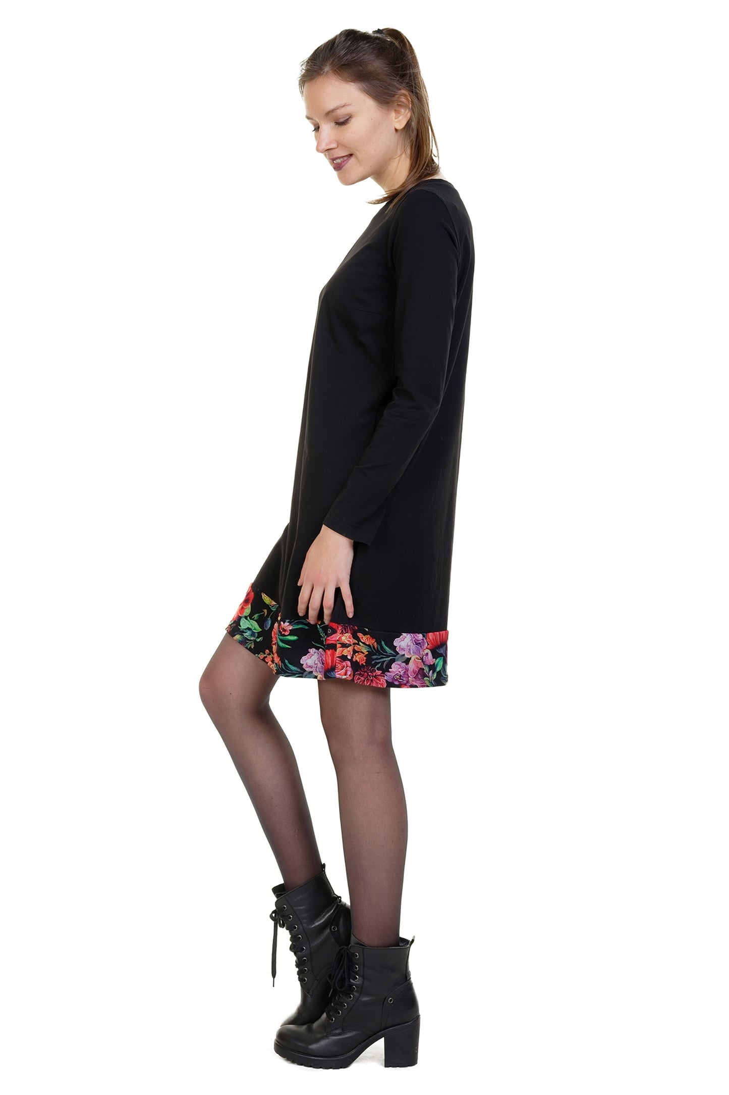 Miss Sixtie Kleid schwarz mystic Rose