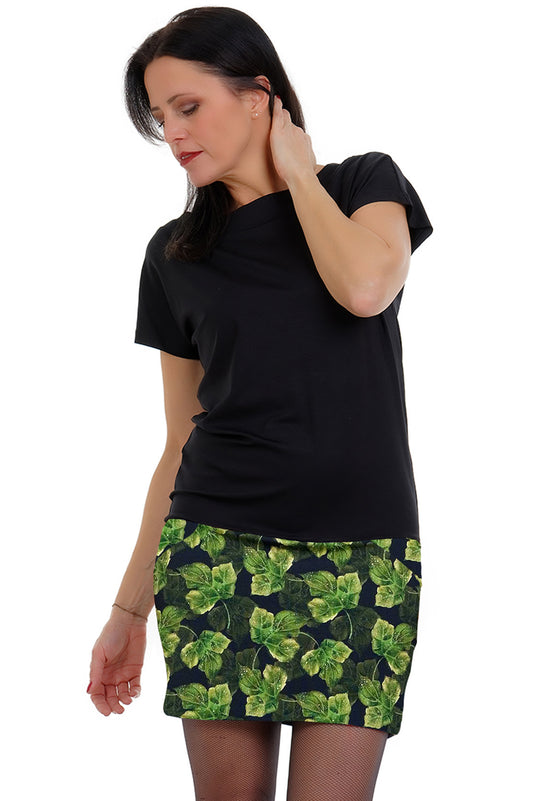 SALE Größe S Pixiekleid schwarz blattzauber