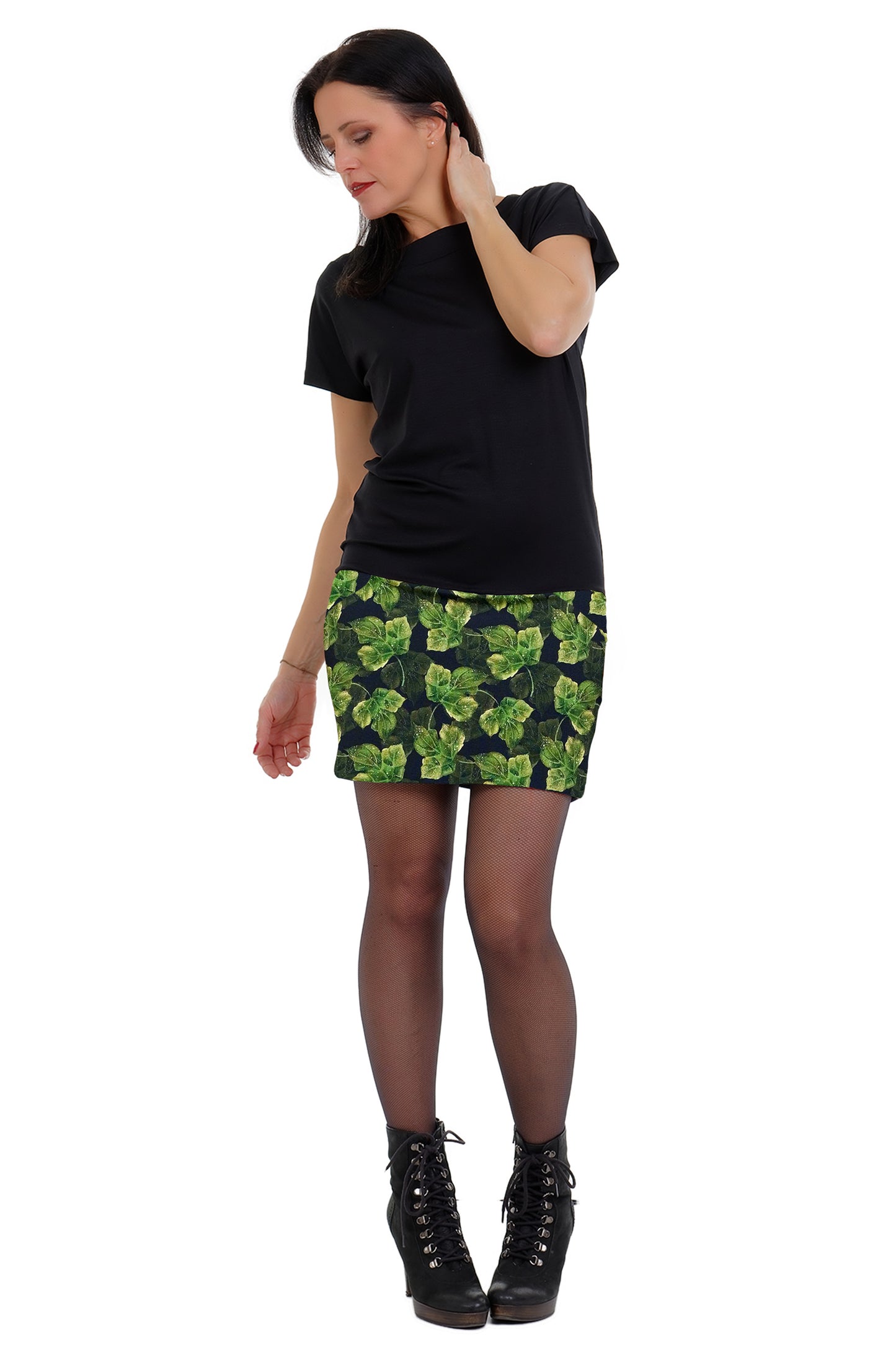 SALE size S pixie dress black jungle