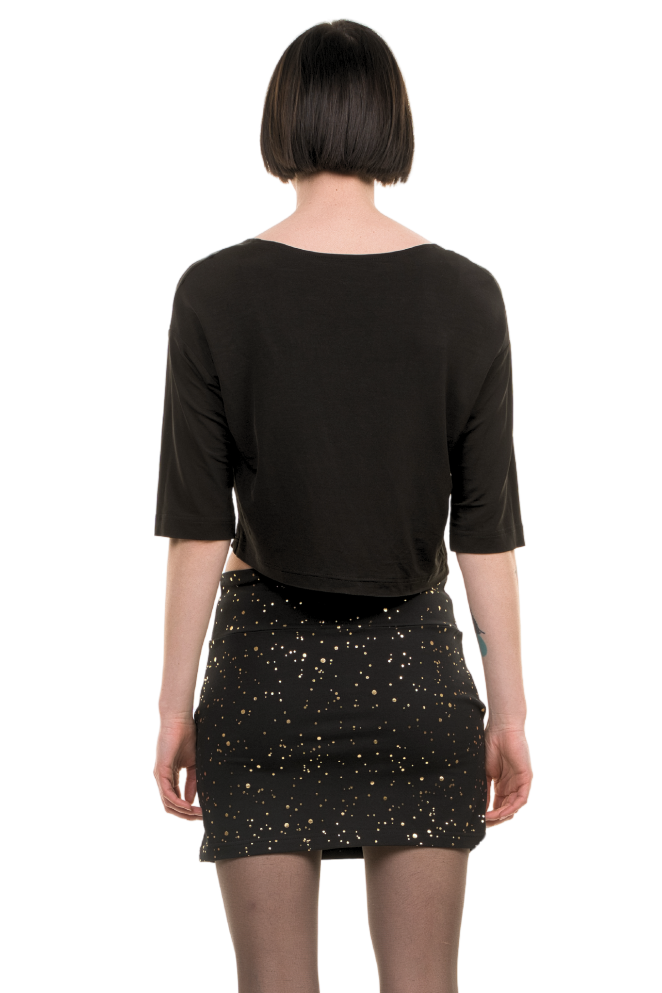 Pocket skirt black