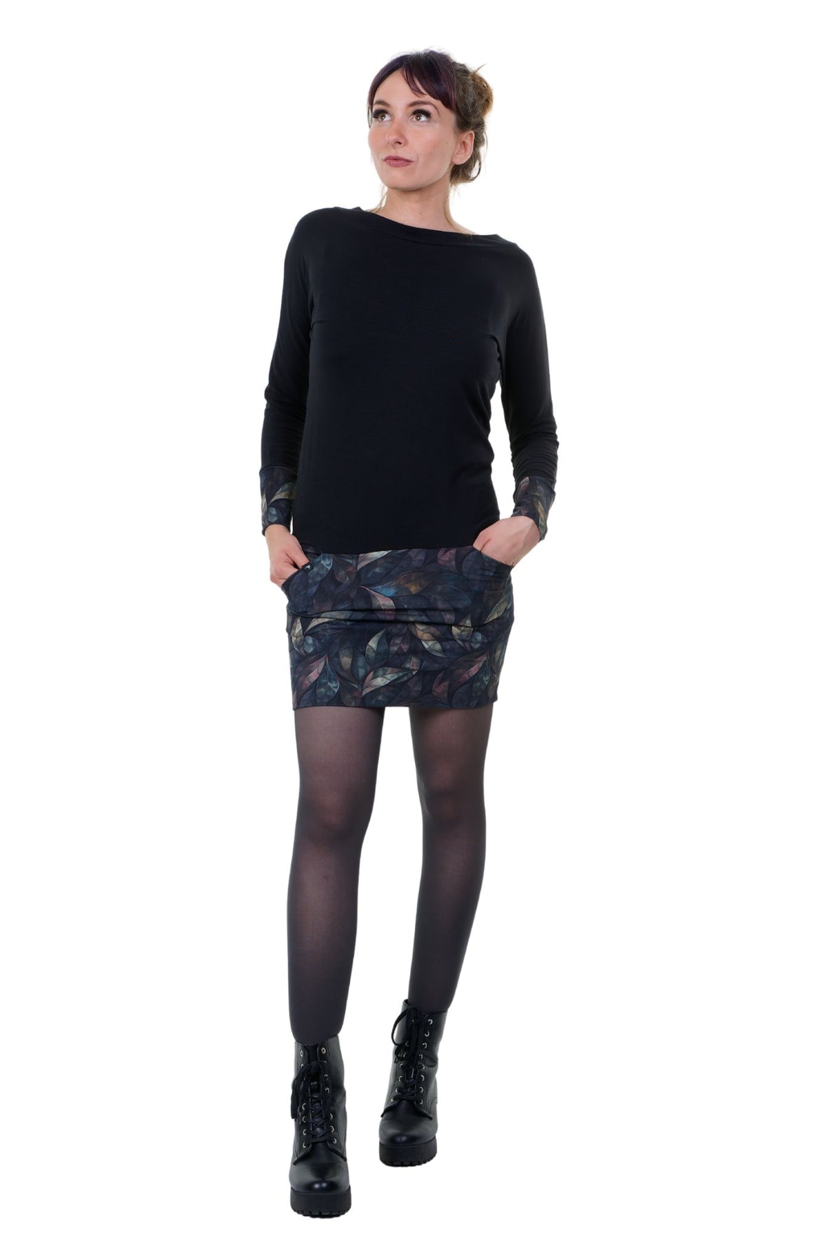 Pulloverkleid schwarz Black Diamond von 3Elfen, Ansicht 5