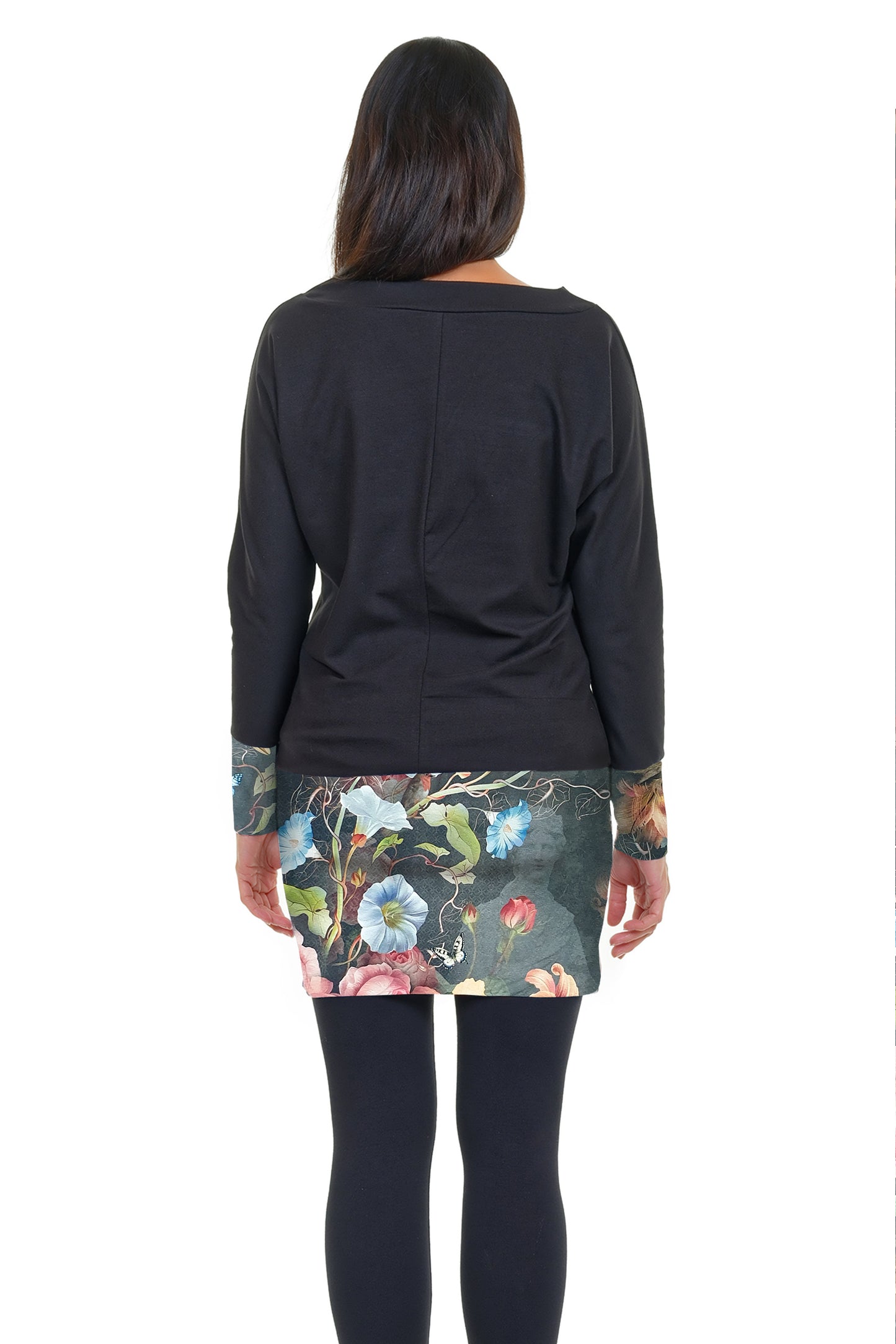 SALE size XS sweater dress black grunge olive