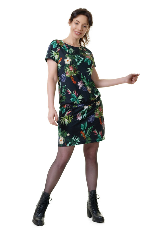 SALE Größe XS Raglan Kleid tropical