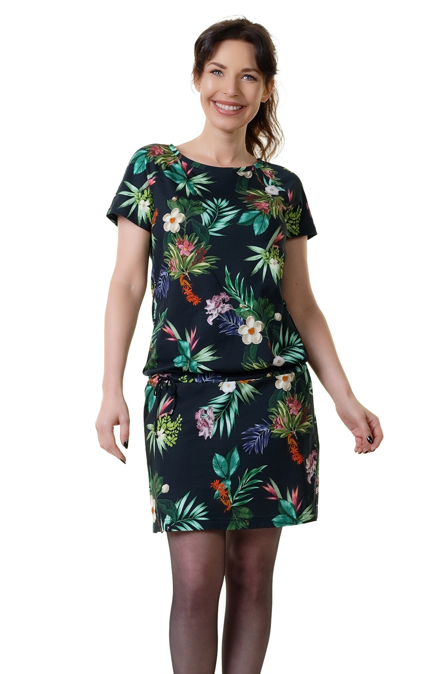 SALE size S raglan dress tropical