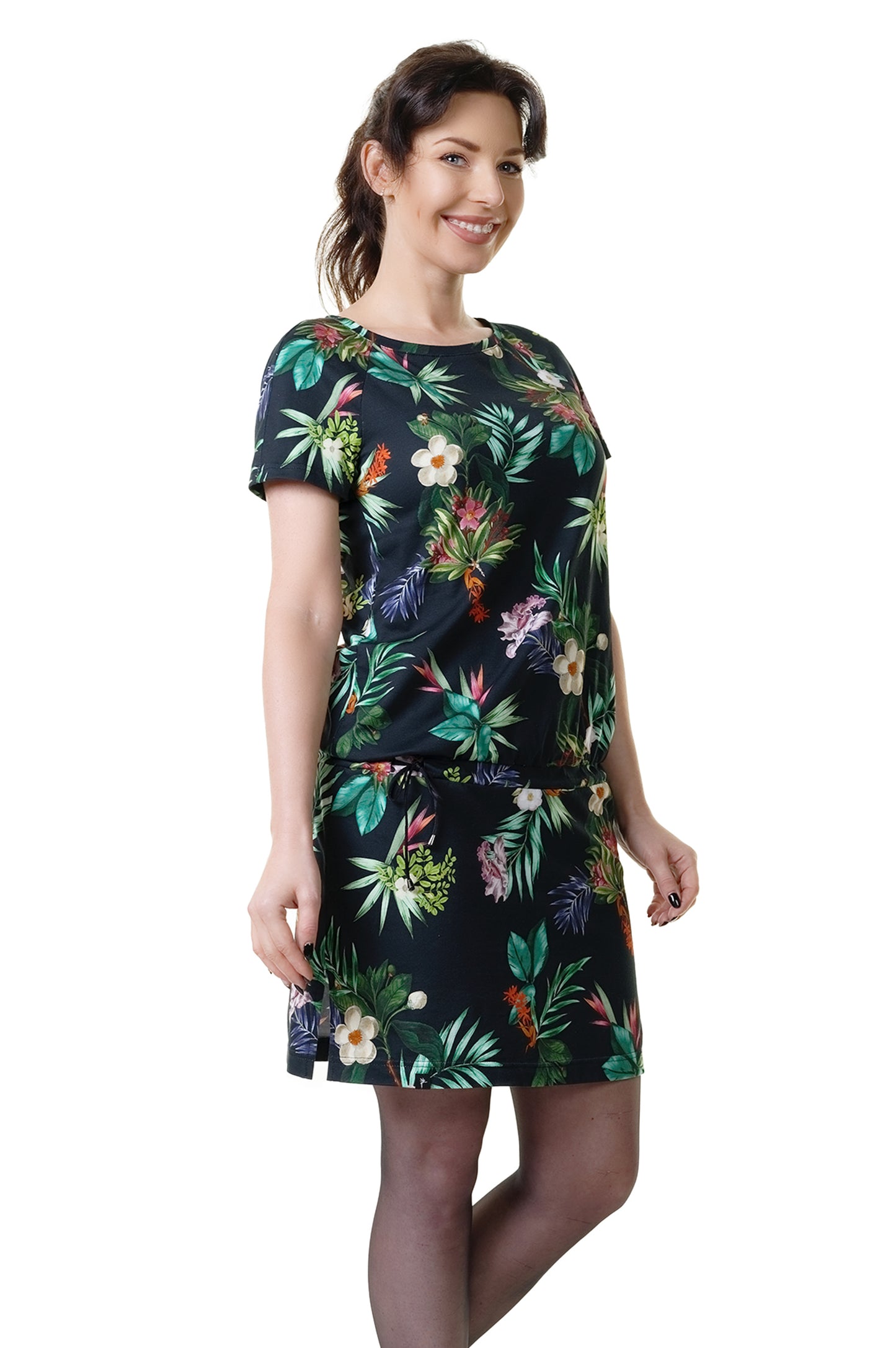 SALE size S raglan dress tropical