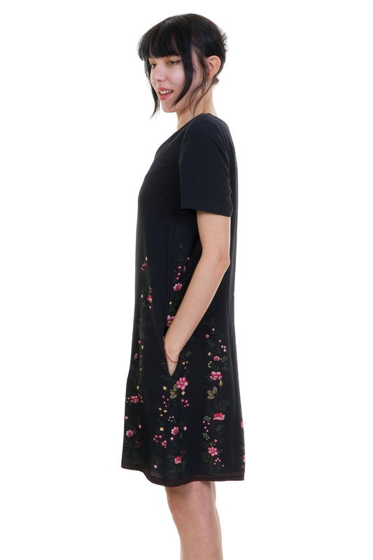 Webkleid Sommertraum Blütenranke