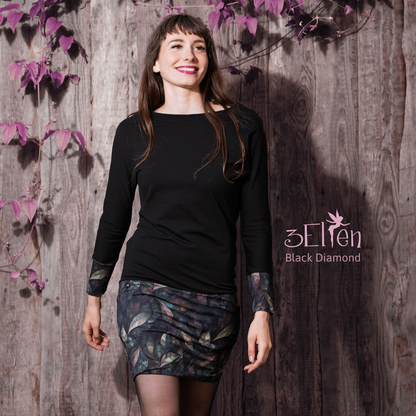 Pulloverkleid Kleid schwarz black Diamond