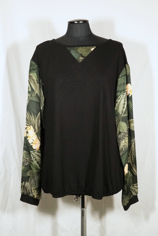 2. Hand Oberteil mit Blumen Muster XL