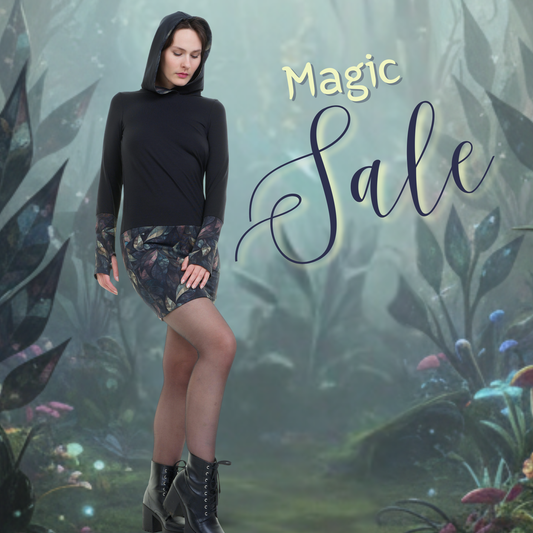 Hoodiekleid Winterzauber schwarz Black Diamond