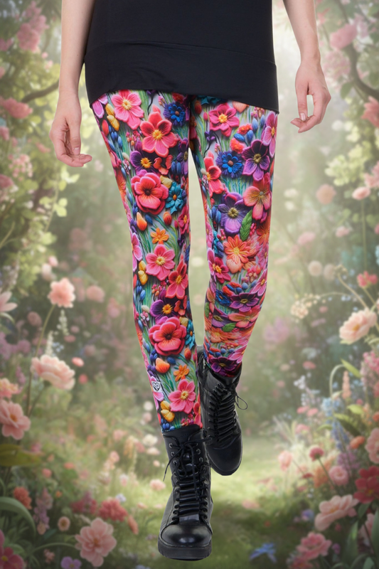 Baumwoll Leggings blossom wonderland