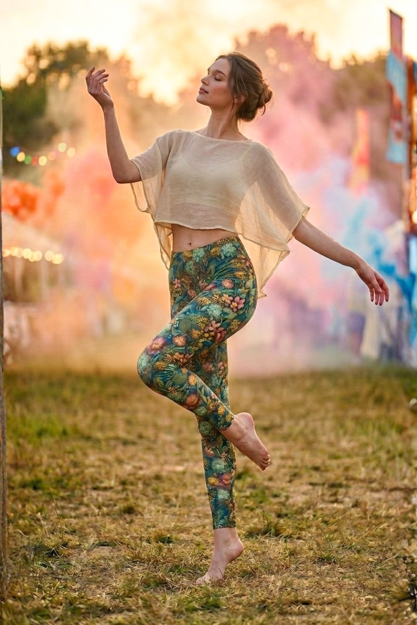 Leggings Blumenmeer