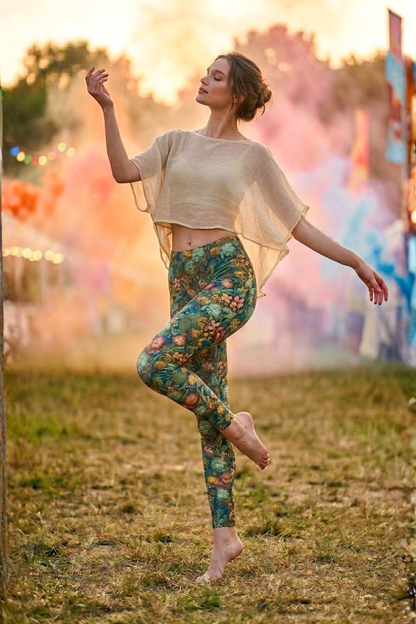 Leggings Blumenmeer