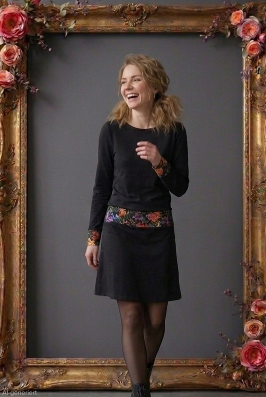 Tinka Dress long-sleeved black Wildrose