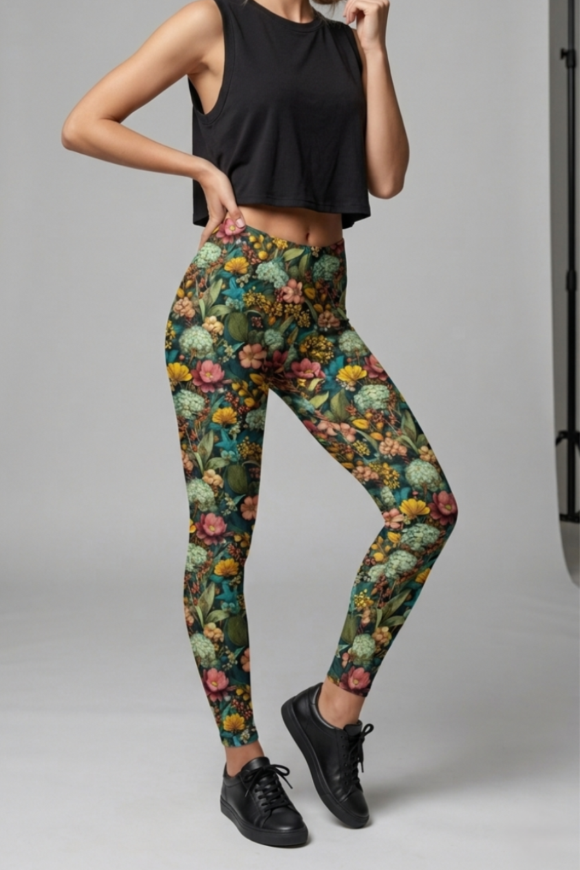 Leggings Blumenmeer
