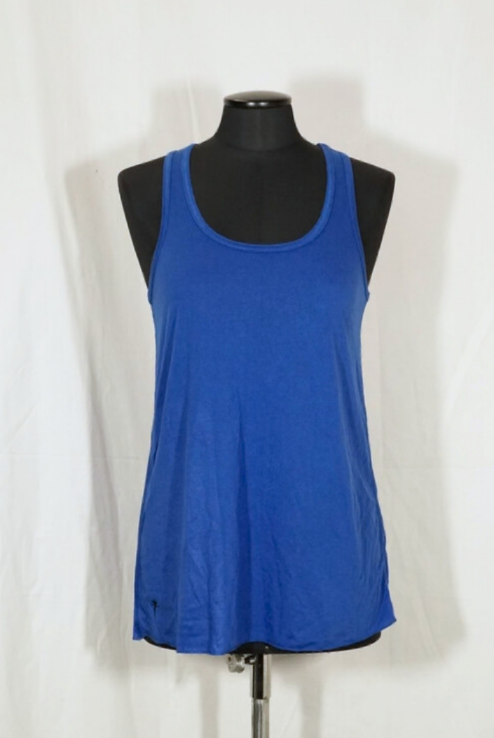2. Hand Blaues Tanktop S