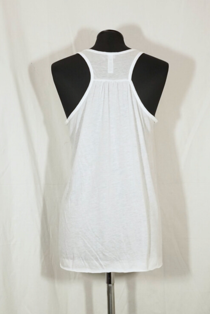 2. Hand Weiße Tanktop L