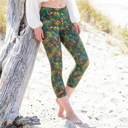 Capri Leggins little peacock