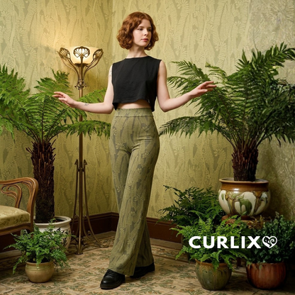 Lillie Marleen Hose Baumwolle Evergreen