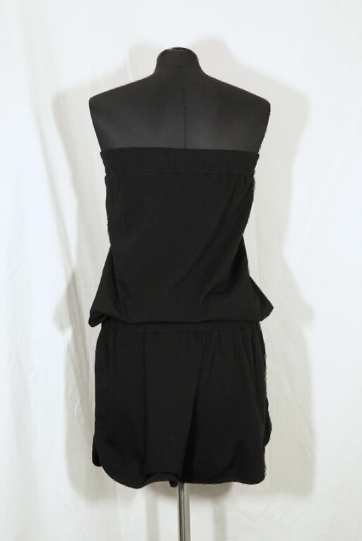 2. Hand  Schwarzes Jumpsuit mit Bund und Taschen XL