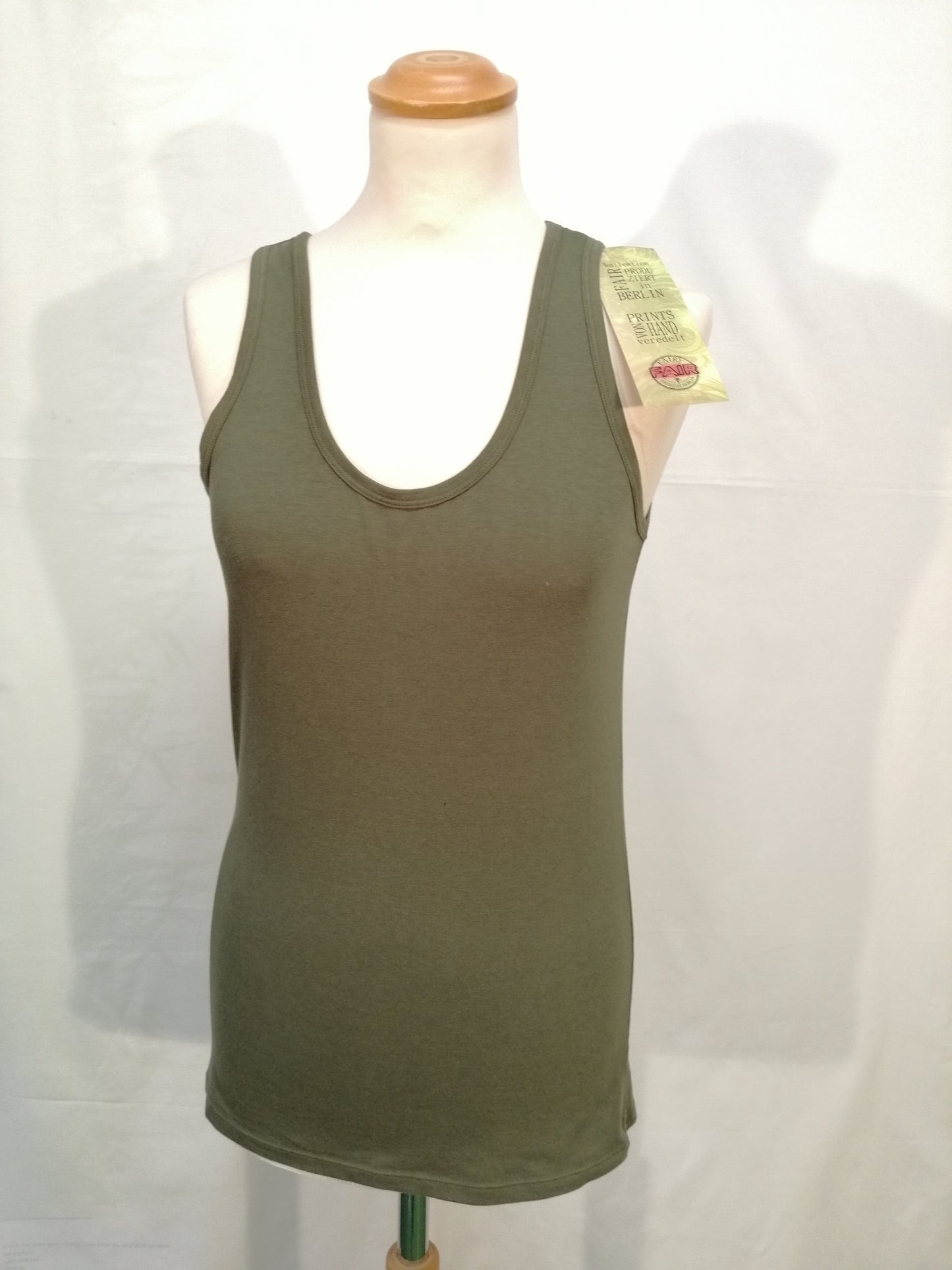 2.Hand Größe M Tank Top oliv