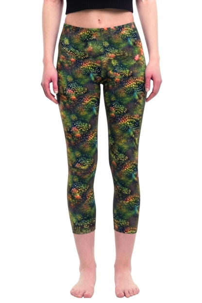 Capri Leggins little peacock