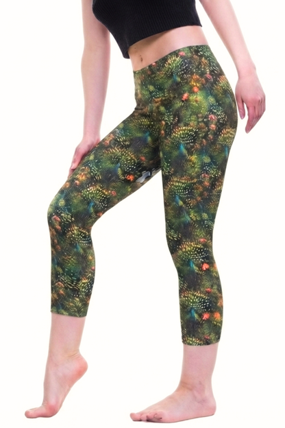 Capri Leggins little peacock