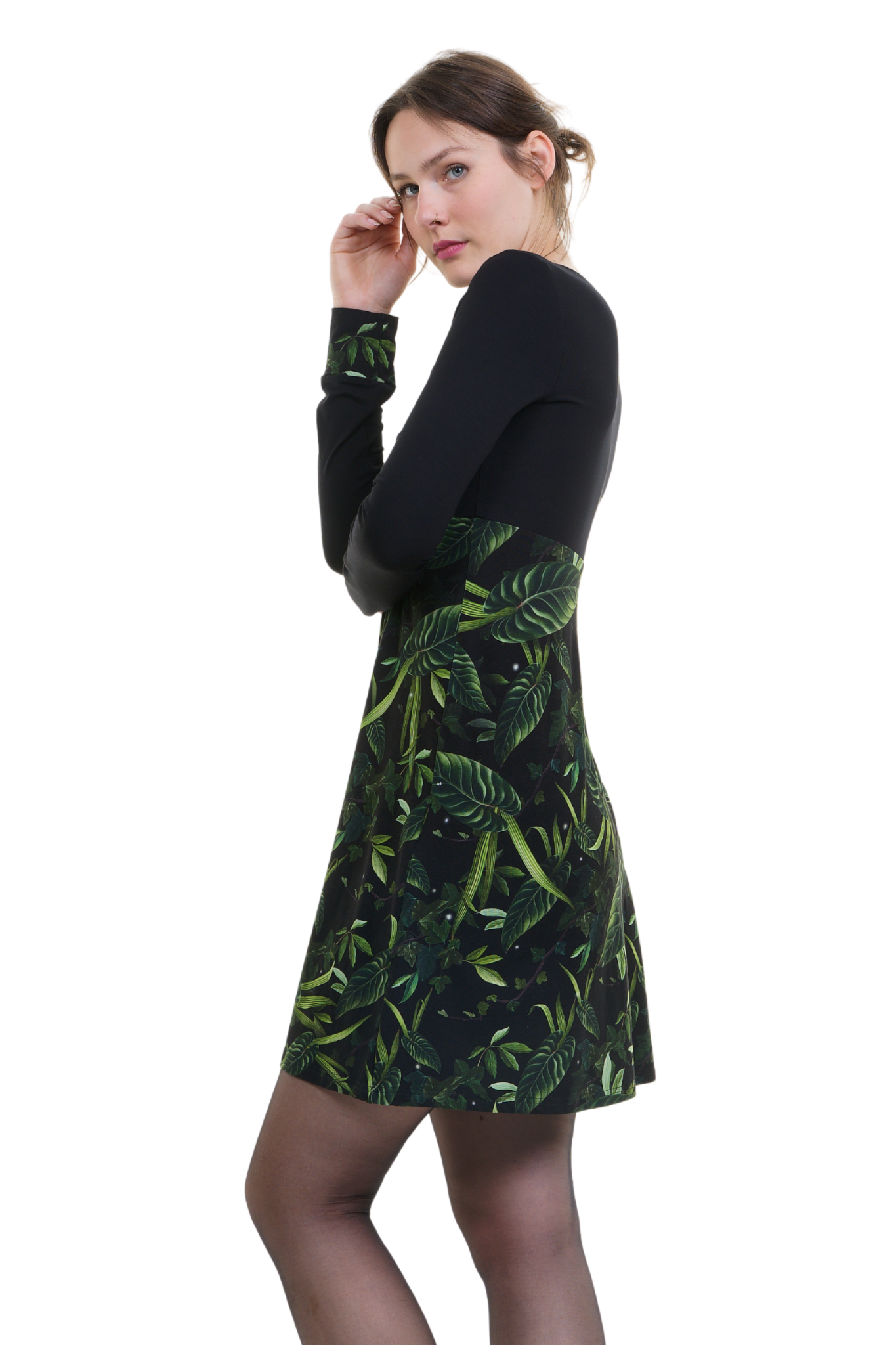 SALE Größe S Lilly Kleid schwarz Blattzauber