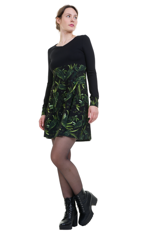 SALE Größe S Lilly Kleid schwarz Blattzauber