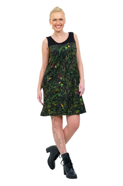 SALE Größe S Linien Kleid dschungel