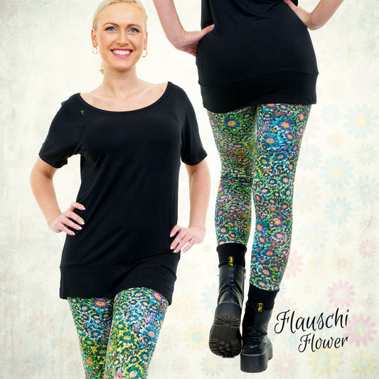 Flauschi Flower Leggings & Shortdress Kombi Angebot