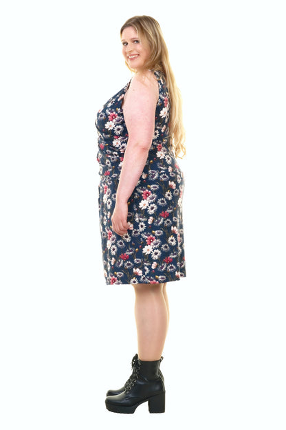 SALE Size 3XL Aphrodite dress red flowers 