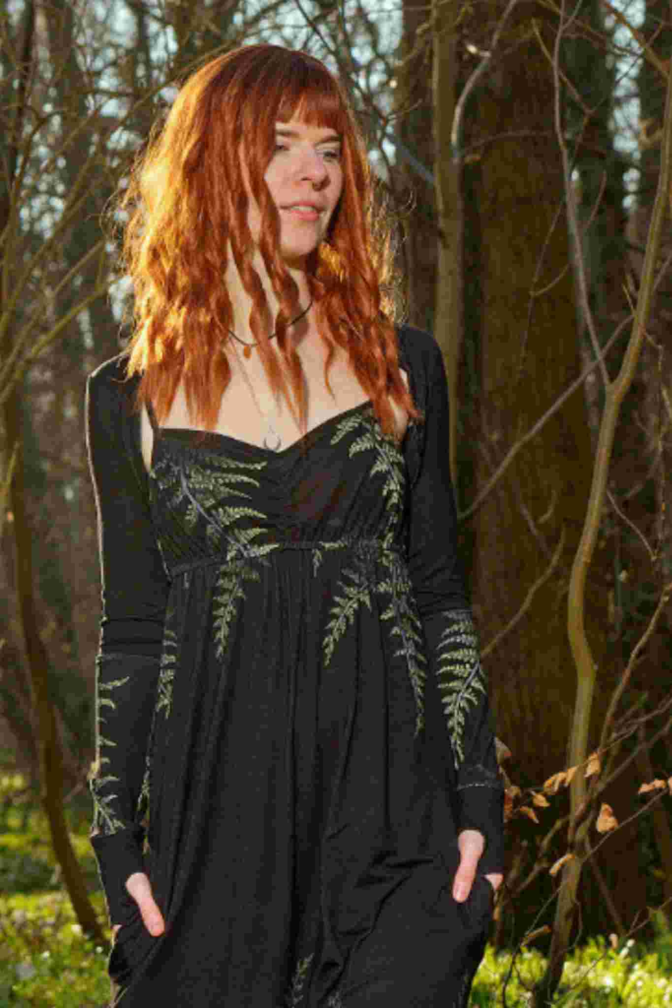 Boléro fougère noire foncée