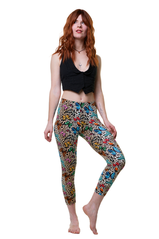Capri Leggins kitty wings