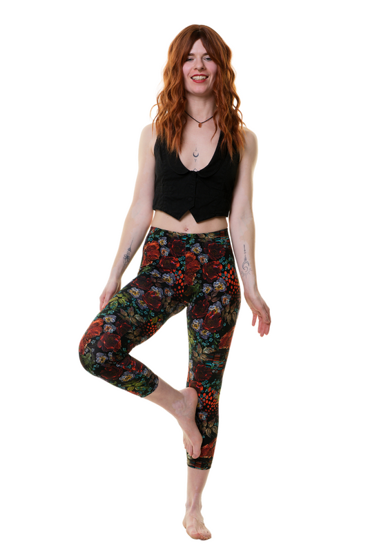 Capri Leggins vibrant Rose