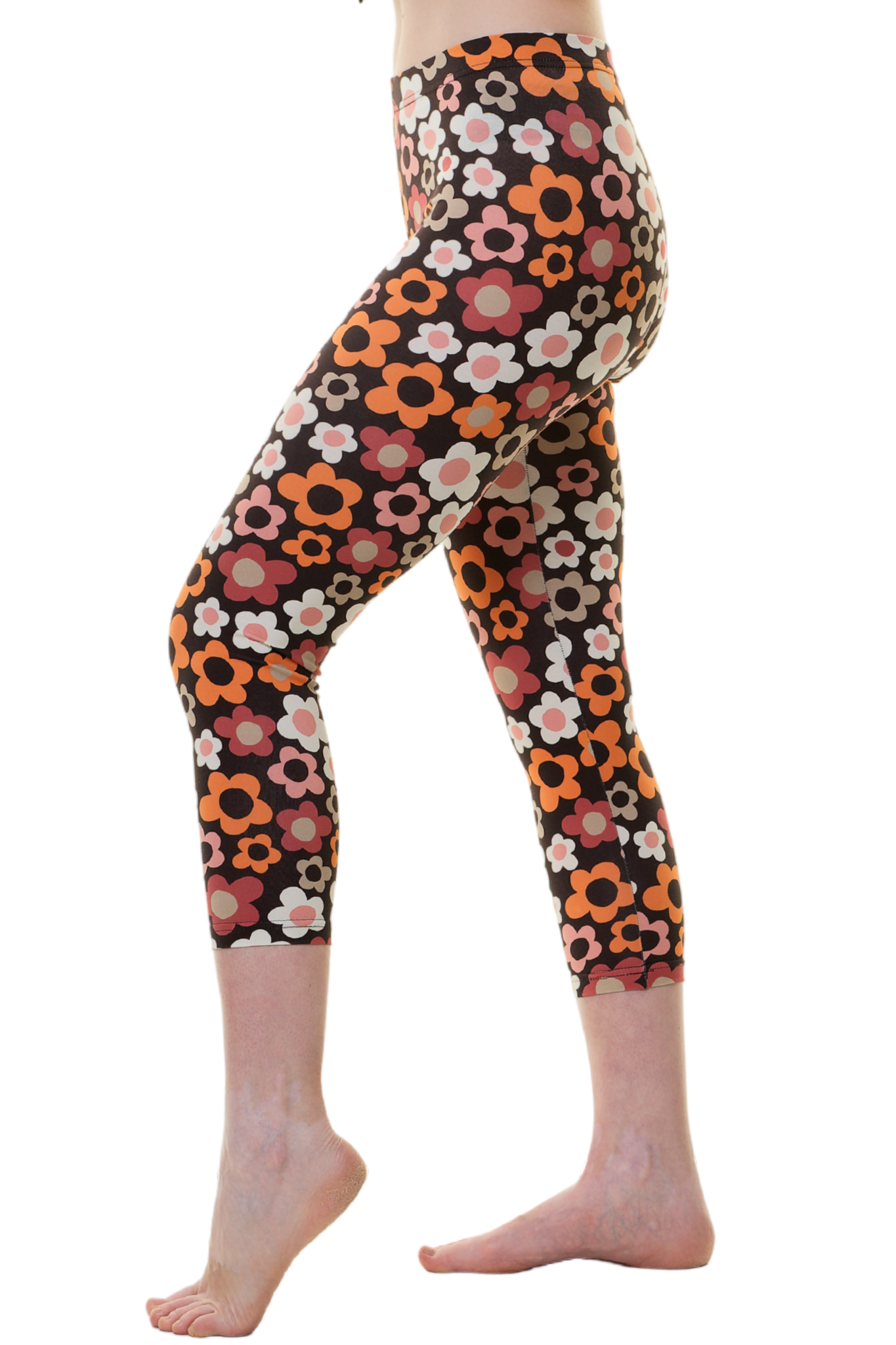 Capri Leggins retro Flower